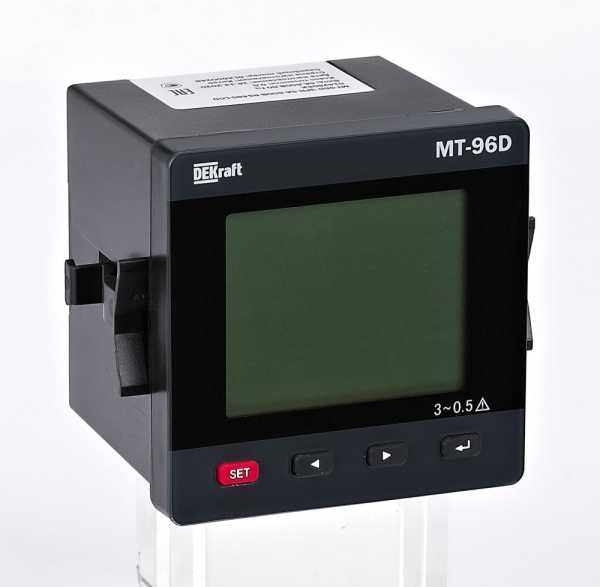 Мультиметр цифровой МТ-96D 3ф вх. 600В 5А RS-485 96х96мм LCD-дисплей 51428DEK