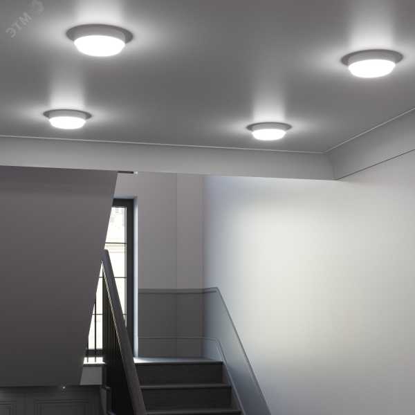 Светильник ЖКХ HALL круг 20W 1560lm 6500K 200-240V IP40 D180*33мм белый LED 1/40 193411320