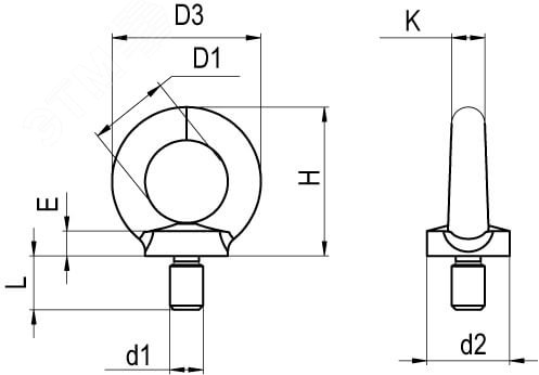 Рым-болт M10 CM610063