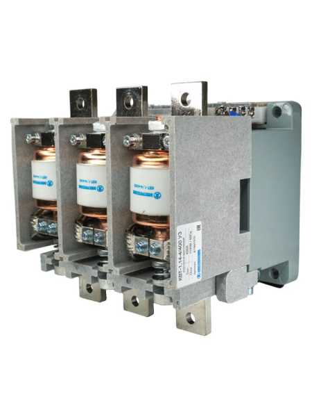 Контактор вакуумный КВТ-1.14-4/400-3 У3 3п 400А кат. 220В 4НО+3НЗ IP00 без реле ET557370