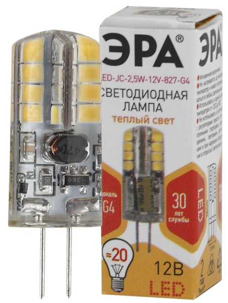 Лампочка светодиодная STD LED JC-2,5W-12V-827-G4 G4 2,5Вт капсула теплый белый свет Б0033191