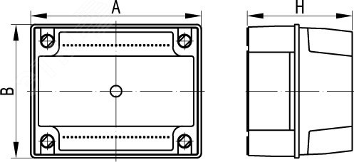 Коробка распределительная ОП 190х145х135мм IP56 гладкие стенки DKC 54130