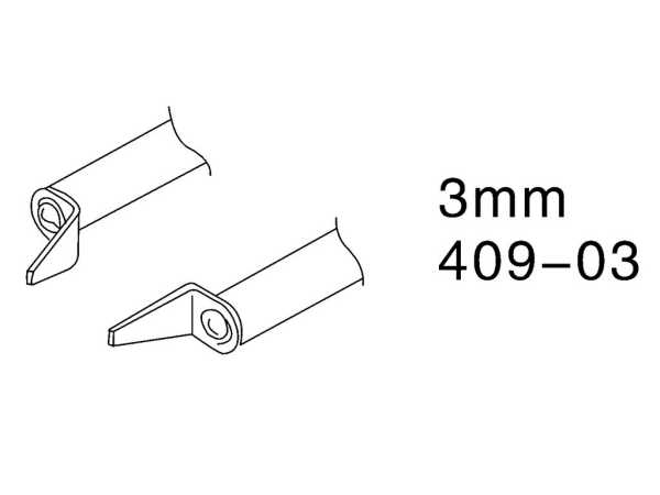Насадки д/термопинцета ZD 409-03