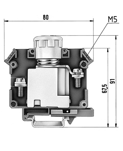 Клемма предохр. 9700 B/30 SI E18/S35