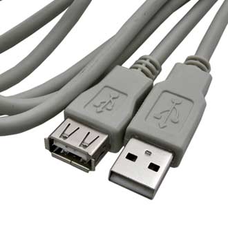 USB-A F  USB-A M 1.8M  (SZC)