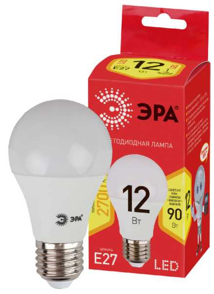 Лампочка светодиодная RED LINE ECO LED A60-12W-827-E27 Е27 / E27 12Вт груша теплый белый свет Б0030026