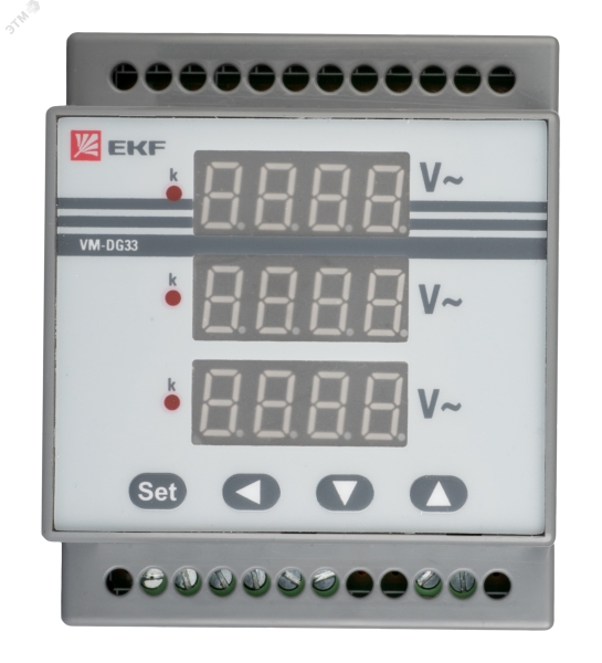 Амперметр AD-G33 цифровой на DIN трехфазный PROxima (без поверки ad-g33