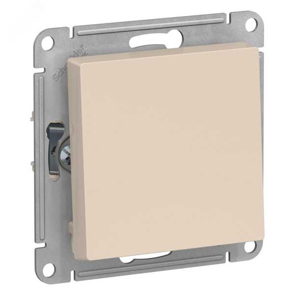 Выключатель 1-кл. СП AtlasDesign 10А IP20 (сх. 1) 10AX с самовозвратом механизм беж. SE ATN000215
