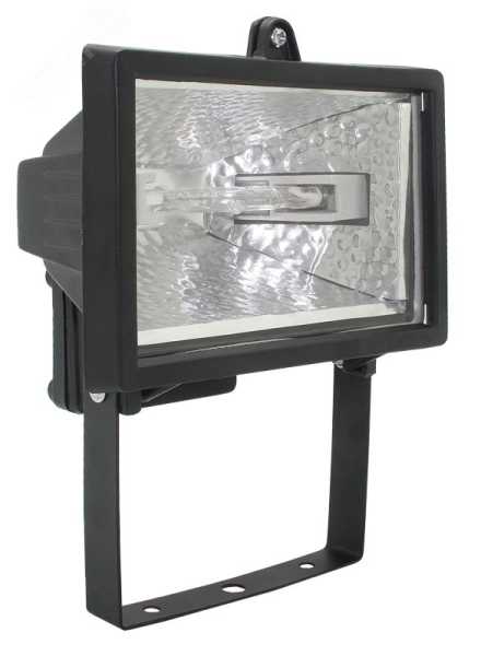 Прожектор ИО150 галоген. черный IP54 LPI01-1-0150-K02