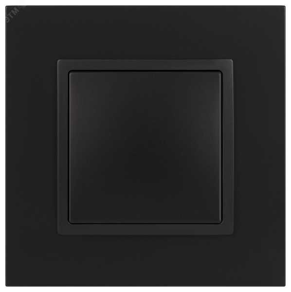 14-1101-05 Выключатель, 10АХ-250В, IP20, Elegance, антрацит (10/100/3000) Б0034212