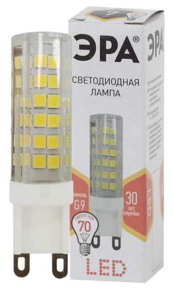 Лампа светодиодная JCD-7w-220V-corn ceramics-827-G9 560лм Б0027865