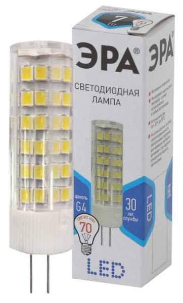 Лампочка светодиодная STD LED JC-7W-220V-CER-840-G4 G4 7Вт керамика капсула нейтральный белый свет Б0027860