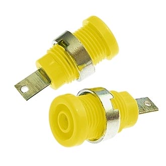 Z013 4MM PANEL JACK YELLOW