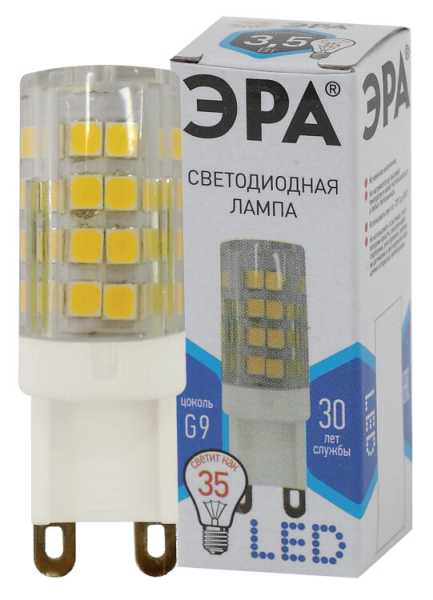 Лампочка светодиодная STD LED JCD-3,5W-CER-840-G9 G9 3,5Вт керамика капсула нейтральный белый свет Б0027862