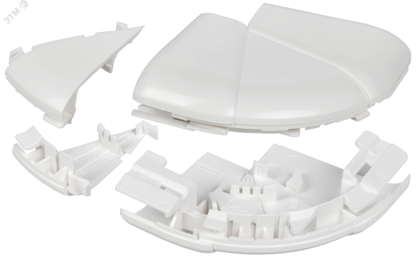 DLP Угол внешний изменяемый для кабель-канала 80х50мм (60-120град) белый 010622