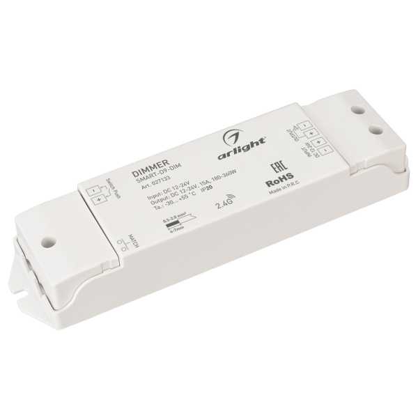 Диммер SMART-D9-DIM (12-24V, 1x15A, 2.4G) 027133