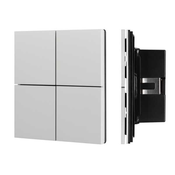 INTELLIGENT ARLIGHT Кнопочная панель KNX-304-23-IN Silver (BUS, Frameless) 039662