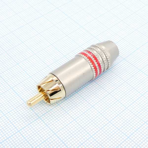 RCA276 Gold штырь с хв. RG6