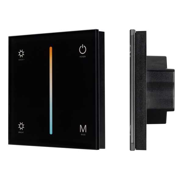 Панель SMART-P21-MIX-G-IN Black (12-24V, 4x3A, Sens, 2.4G) 033765