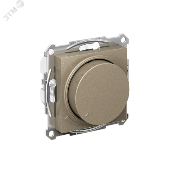 ATLASDESIGN СВЕТОРЕГУЛЯТОР (диммер) повор-нажим, LED, RC, 400Вт, мех., ШАМПАНЬ C3(5) ATN000523