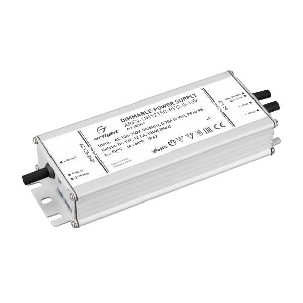 Блок питания ARPV-UH12150-PFC-0-10V (12V, 12.5A, 150W) 025747