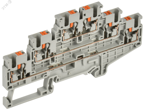 Колодка клеммная CP-ML 3 ур. 2,5мм2 серая YCT23-00-3-K03-002