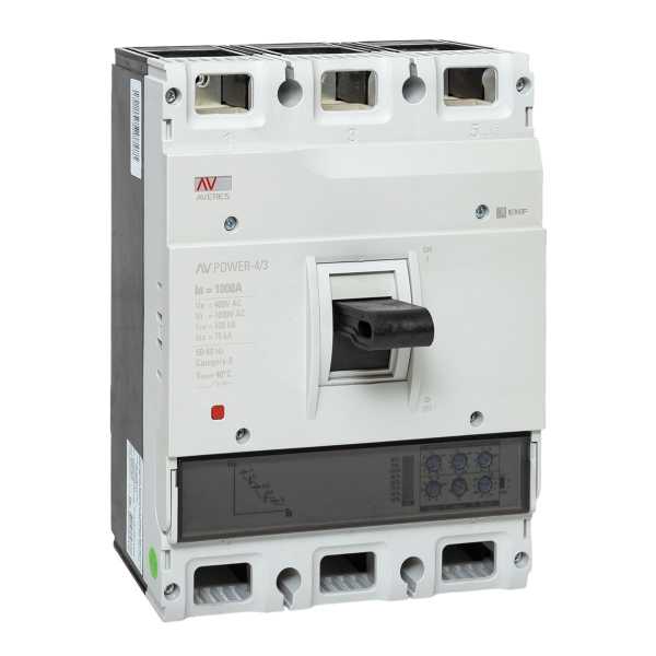 Автоматический выключатель AV POWER-4/3 1000А 100kA ETU2.0 AVERES mccb-43-1000H-2.0-av