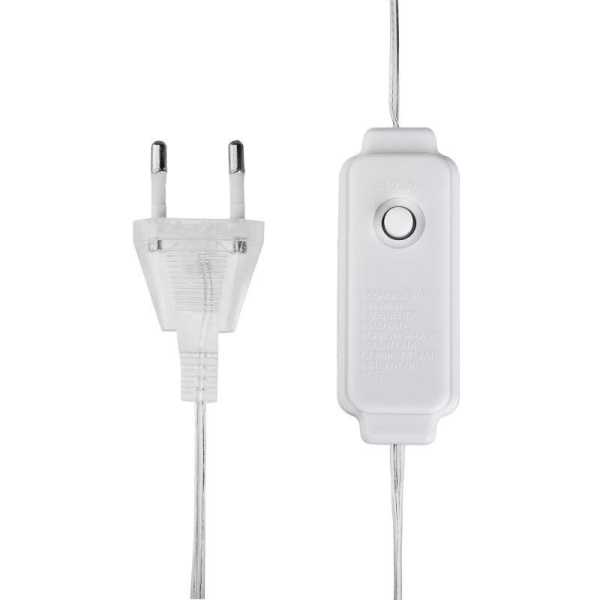 Гирлянда светодиодная &amp;amp;quot;Роса &amp;amp;quot;Фейерверк&amp;amp;quot; 10м 250LED тепл. бел. 7.2Вт IP20 с контроллером на катушке 303-436
