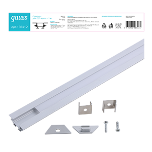 Профиль для ленты LED угловой - 1m 1/50 BT412