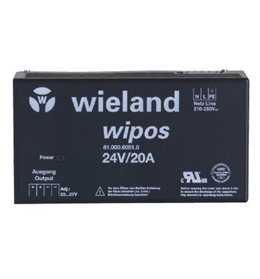 Блок питания WIPOS 24VDC/20A 1PH H