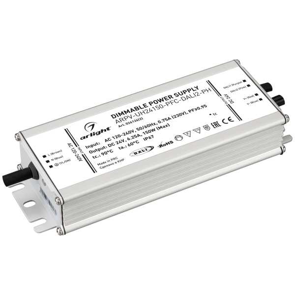 Блок питания ARPV-UH24150-PFC-DALI2-PH (24V, 6.3A, 150W) 026126(2)