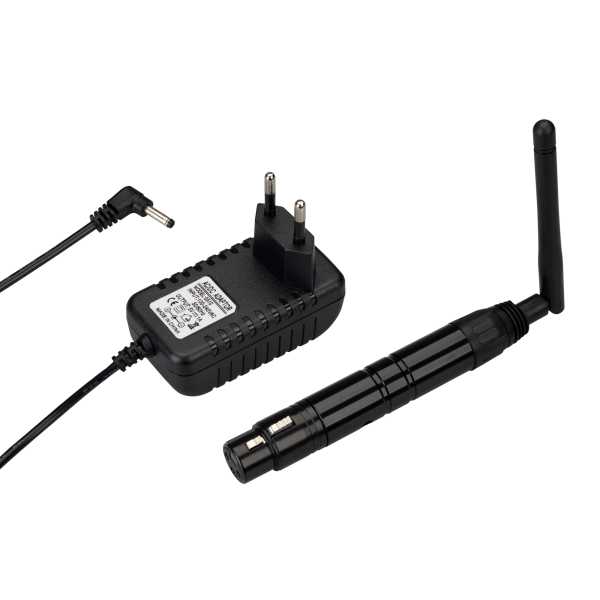 Усилитель SMART-DMX-Receiver Black (5V, XLR3 Male, 2.4G) 028417