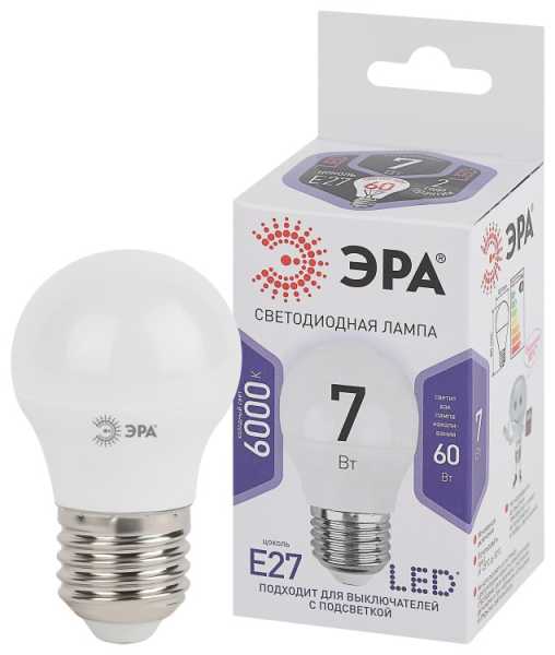 Лампочка светодиодная STD LED P45-7W-860-E27 E27 / Е27 7Вт шар холодный дневной свет Б0031402