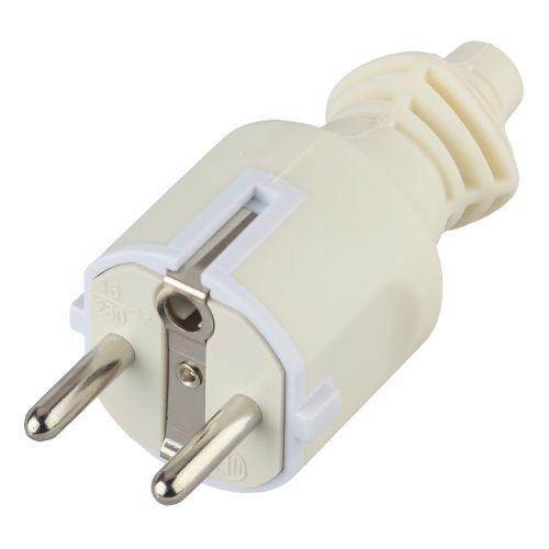 Вилка V4(W) 16А с заземл. прямой ввод (10/200/6000) бел. ЭРА Б0019188 Вилка V4(W) 16А с заземл. прямой ввод (10/200/6000) бел. ЭРА Б0019188