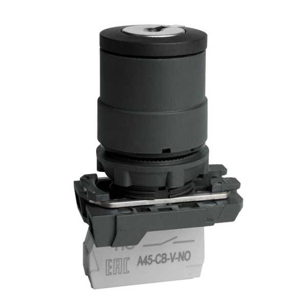 Переключатель OptiSignal D22 C5-SK-21 с ключем 2 поз пластик 1НО XB5AG21 (14шт) 332184