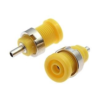 Z014 4MM PANEL JACK YELLOW