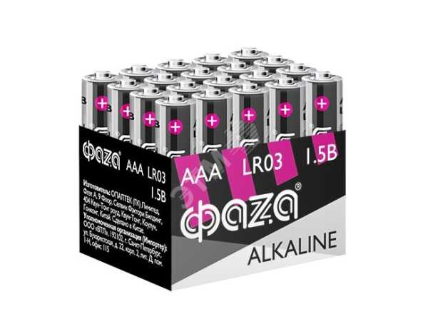 Элемент питания LR03 (AAA) алкалиновая уп. 20 шт. Alkaline Pack-20 5028128