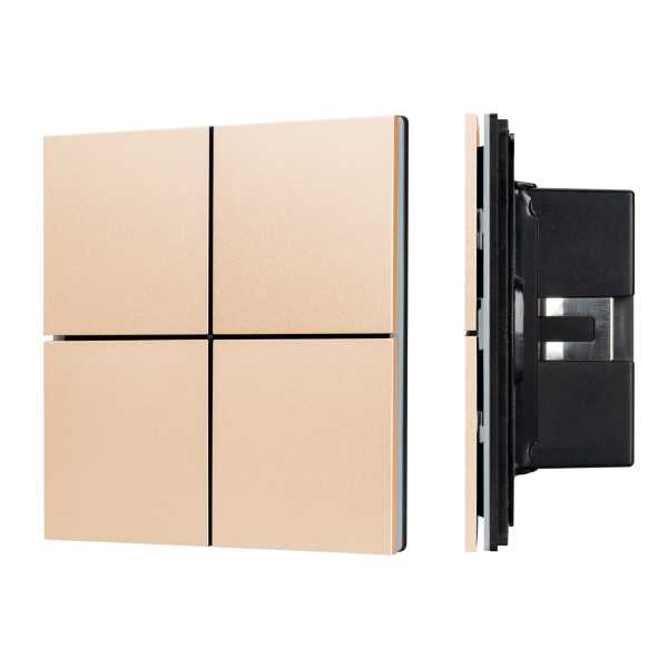 INTELLIGENT ARLIGHT Кнопочная панель KNX-304-23-IN Champagne (BUS, Frameless) 039665