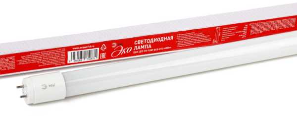 Лампа светодиодная LED T8-10W-840-G13-600mm (диод,трубка стекл,10Вт,нейтр,пов. G13) (25/1400) Б0032974