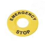 Маркировка для кнопки аварийного останова Emergency Stop D60 SBY9360