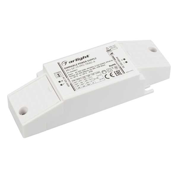 Блок питания ARJ-SP-19-PFC-TRIAC-INS (19W, 26-38V, 0.35-0.5A) 026048(1)