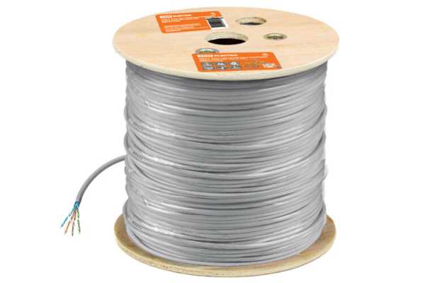 Кабель витая пара F/UTP Cat 6 4х2х23AWG (305м) solid, ПВХ, серый SQ0107-0104