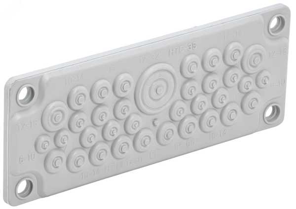 TITAN Ввод кабельный мембр. 35 отв. d=7-32мм IP65 серый TI-00D-MC-035-65