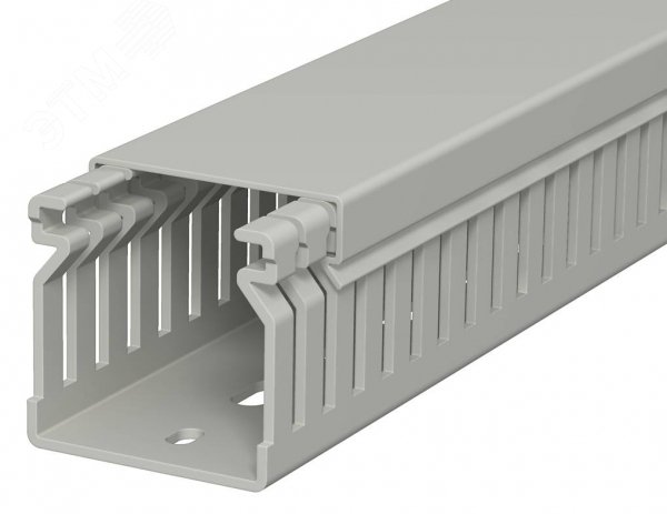 Кабель-канал перфорированный распределительный LK4 40x40x2000 мм (перфокороб) ПВХ, серый RAL7030LK4 40040 6178012