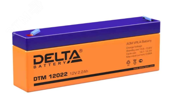 Аккумулятор UPS 12В 2.2А.ч DTM 12022
