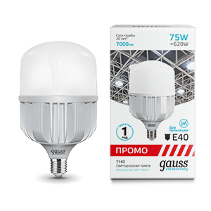 Лампа Elementary T140 75W 7000lm 4100K E40 Promo LED 1/12 60428