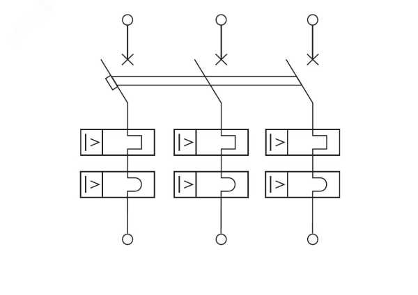 Выключатель автоматический трехполюсный 16А C MD63H-3PC16 10кА MD63H-3PC16