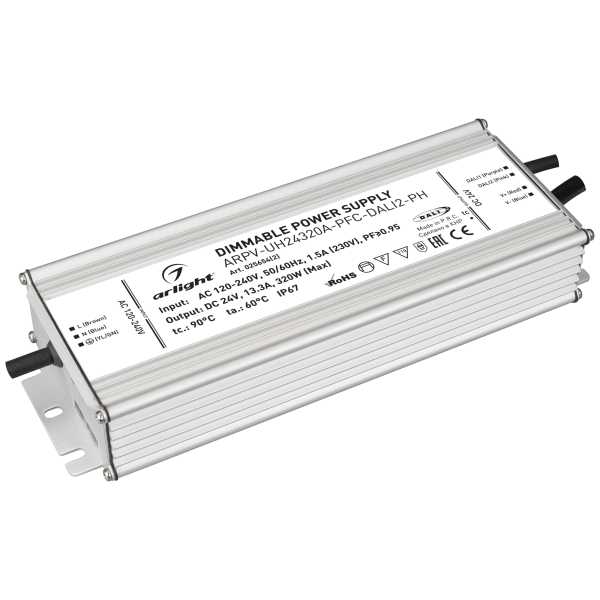 Блок питания ARPV-UH24320A-PFC-DALI2-PH (24V, 13.3A, 320W) 025654(2)