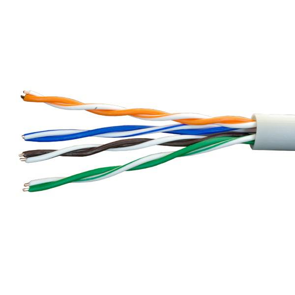 Кабель витая пара U/UTP кат.5E 4х2х24AWG solid Cu LSZH нг(А)-HF In. Premium 305м (м) 01-0307-1