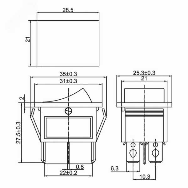Выключатель клавишный 250В 15А (6с) ON-ON красн. с подсветкой (RWB-506 SC-767) (инд. упак.) 36-2350-1 Выключатель клавишный 250В 15А (6с) ON-ON красн. с подсветкой (RWB-506 SC-767) (инд. упак.) 36-2350-1